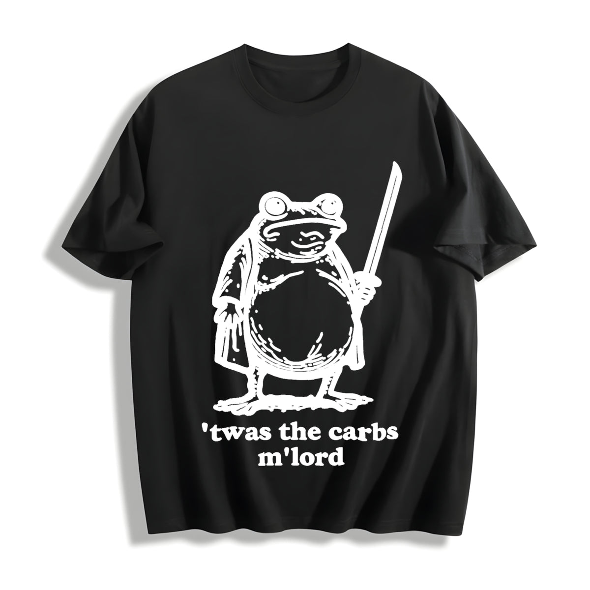 Fat Samurai Frog Cotton T-Shirt - product view