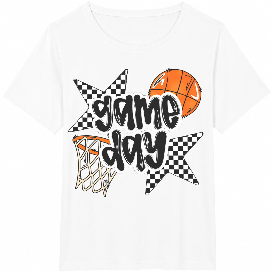 Game Day Basketball : Sports Lover Cotton T-Shirt - product view