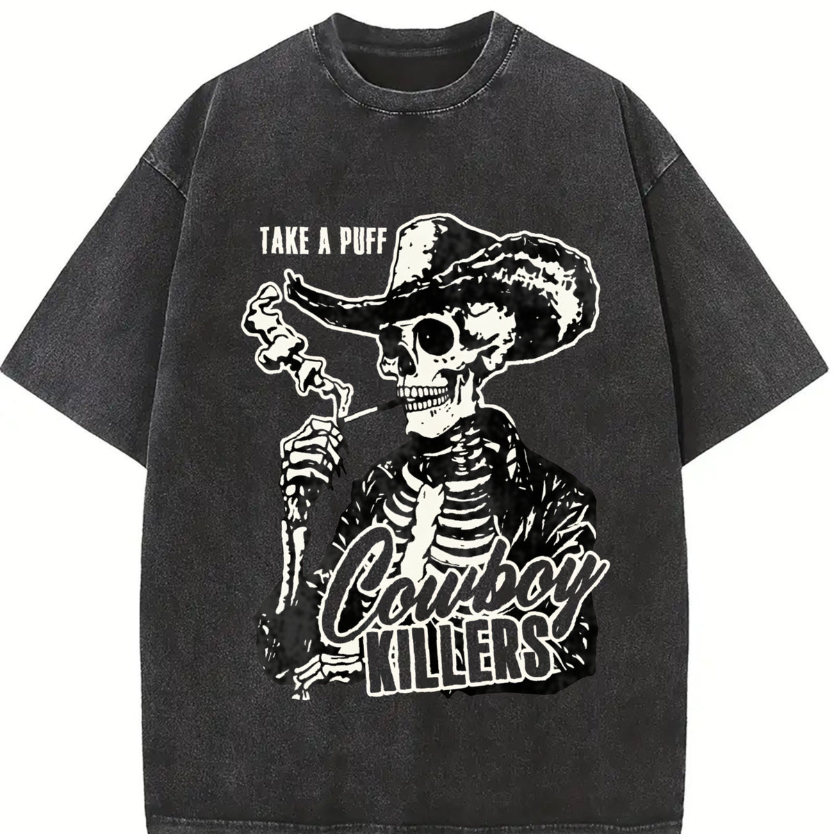 Comfort Colors Cowboy Killers Shirt, Skull Cowboy Graphic Tee, Vintage Skeleton Cowboy Shirt, Funny Western Design Shirt, Retro Cowboy Skull Shirt, Wild West Humor Shirt, Gift for Men, Gift for Women, Crew Neck T-shirt, Trending T-shirt
