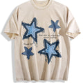 Each Star Is Unique And Shines Brightly Pure Hip-hop Vintage Washed T-Shirt - Beige