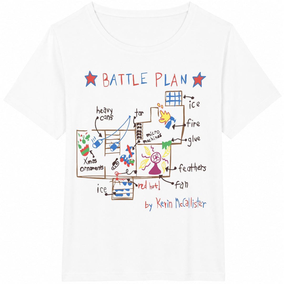 Battle Plan Christmas Christmas Movie Christmas Funny Cotton T-Shirt - product view