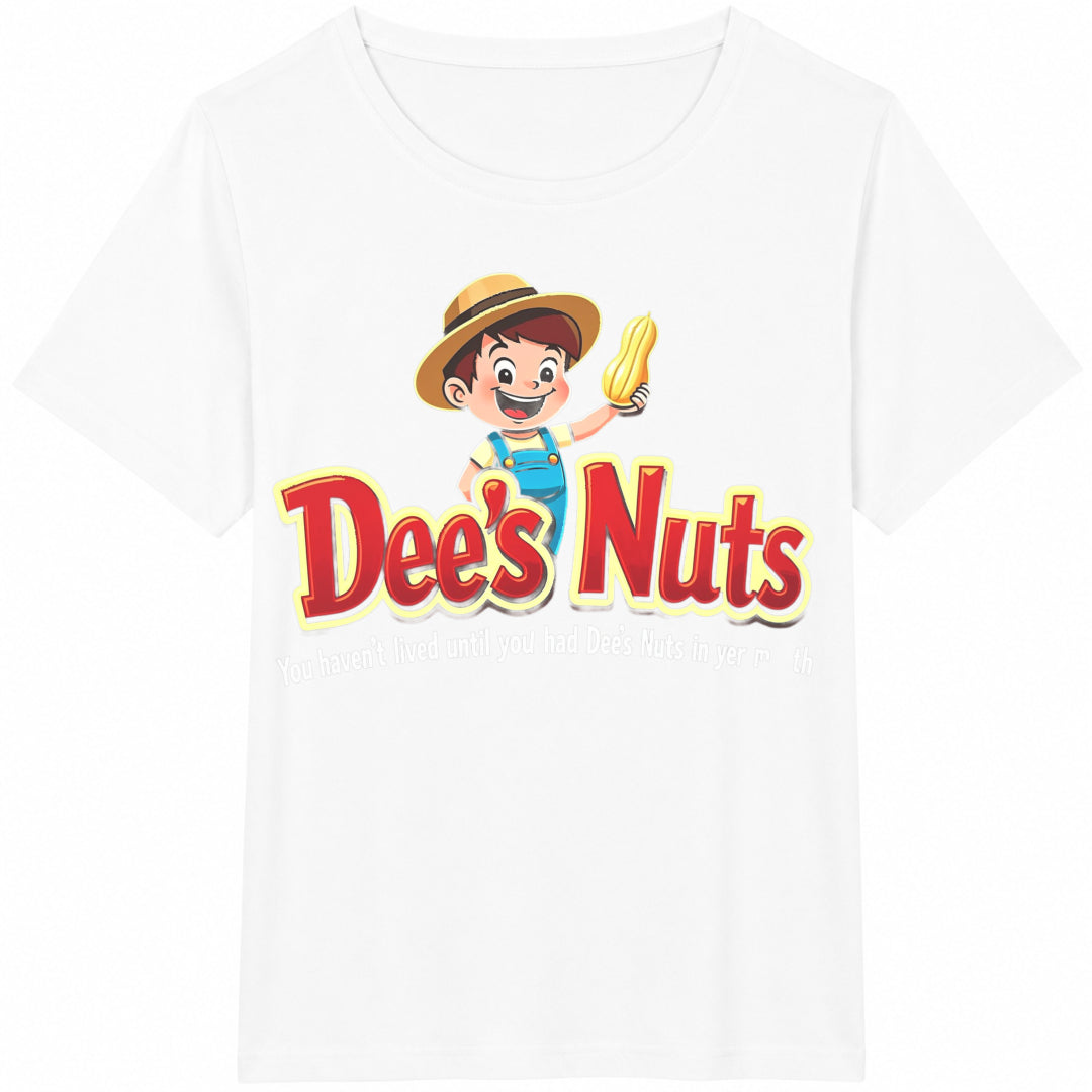 Dee's Nuts Black Humorous You Can't Bread Your Old Lady Cotton T-Shirt - product view