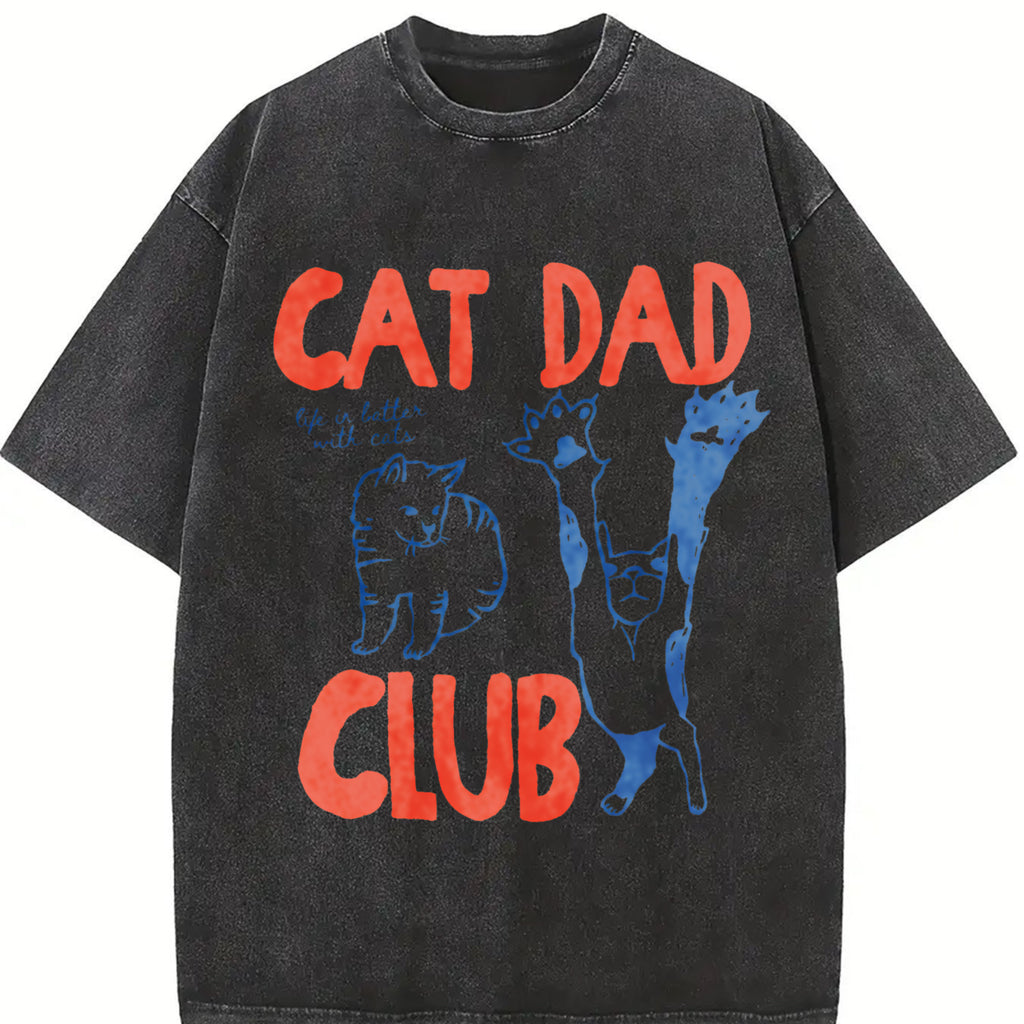 Cat Dad Shirt, Cat Dad Tee, Comfort Colors Cat Dad Club TShirt, Gift For Men, Funny Cat Shirt, Cat Lover, New Cat Dad Shirt, Pet Parent