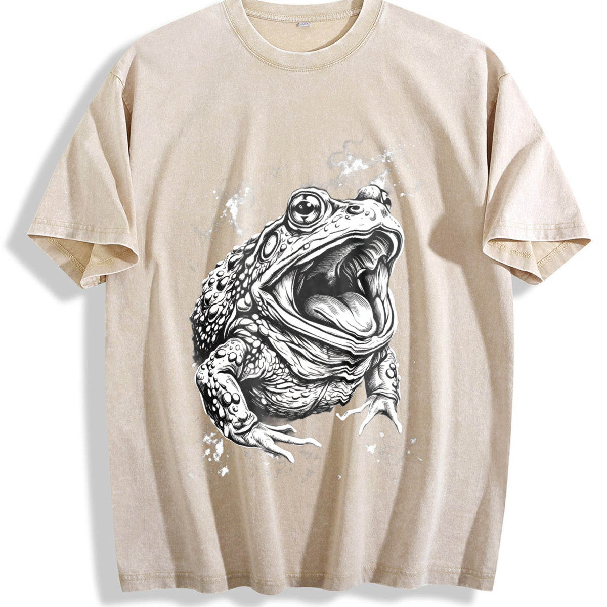 Toad 90s Vintage Washed T-Shirt - Beige