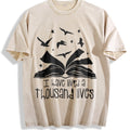 I Have Lived A Thousand Lives Vintage Washed T-Shirt - Beige