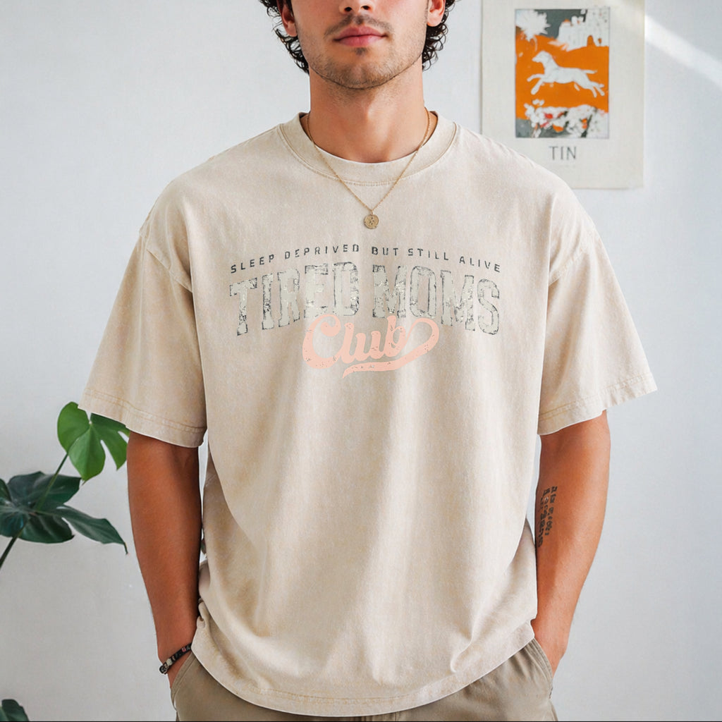 Tired Moms Club Vintage Washed T-Shirt - product view