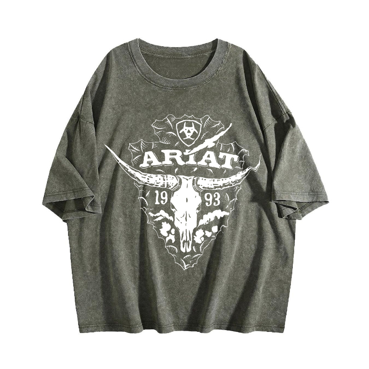Ariat Bull Skull Vintage Washed T-Shirt - product view