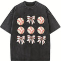 Comfort Colors Coquette Baseball Shirt, Baseball Mom Shirt, Basebal Lover Shirt, Baseball Bow Tee