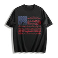 National Parks American Flag Cotton T-Shirt - Black