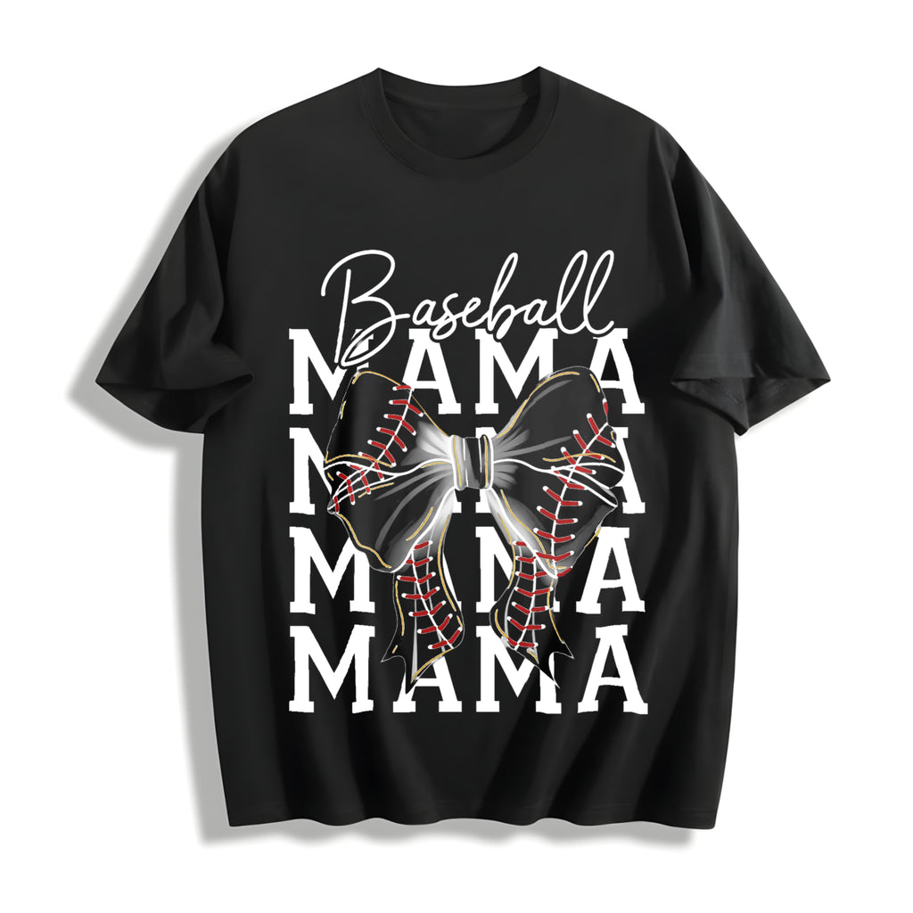 Baseball Mama Cotton T-Shirt - product view