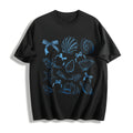 Seashell Coquette Summer Beach Cotton T-Shirt - Black