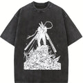 valentine shirts Chainsaw Man Denji Chainsaw pochita Devil villains v3 Washed T-shirt Double-Sided Print Anime Manga Washed Shirt Graphic tees Cotton streetwear vintage unisex merch Shortsleeve Tropical streetwear t-shirt clothes