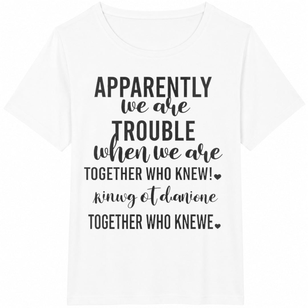 Funny Best Friends Cotton T-Shirt - product view
