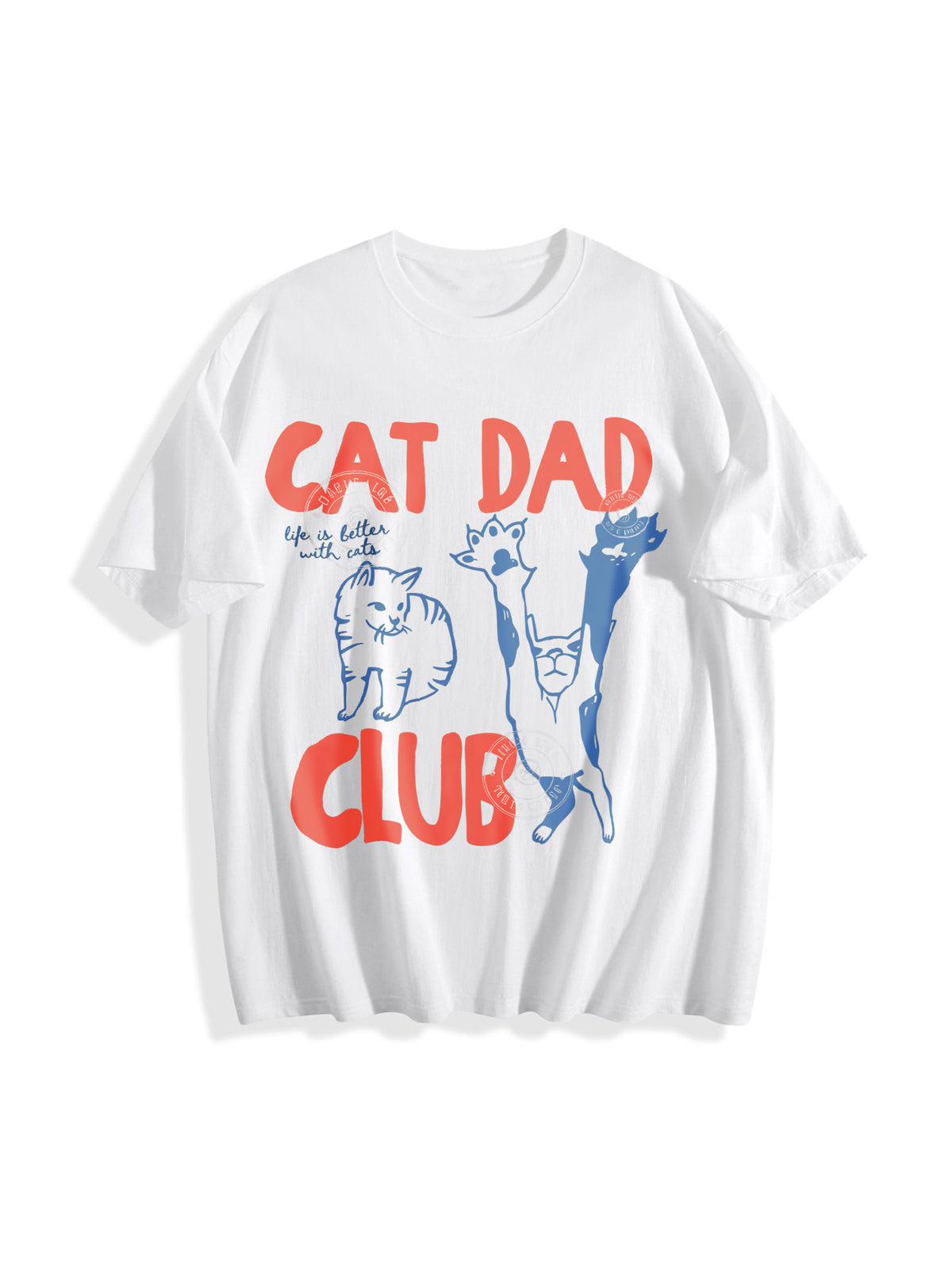 Cat Dad Cotton T-Shirt - product view