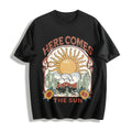 Alphabets Cotton T-Shirt - Black