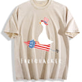 Funny Fourth Of July Vintage Washed T-Shirt - Beige