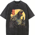 valentine shirts Men's Godzillaed Japanese Monster T-Shirts Wave Clothing Summer Classic Short Sleeves T-Shirt O Neck Hip Hop Pattern Tshirt Hot