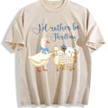 I'd Rather Be Thrifting Vintage Washed T-Shirt - Beige