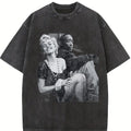 Marilyn Monroe and 2Pac Cotton Unisex Tshirt Streetwear