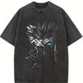 Gojo Satoru Limitless BLue Eyes The Honored One Jujutsu Kaisen JJK graphic Tees Double Printed Washed Tshirt Streetwear graphic tee Distressed Festive