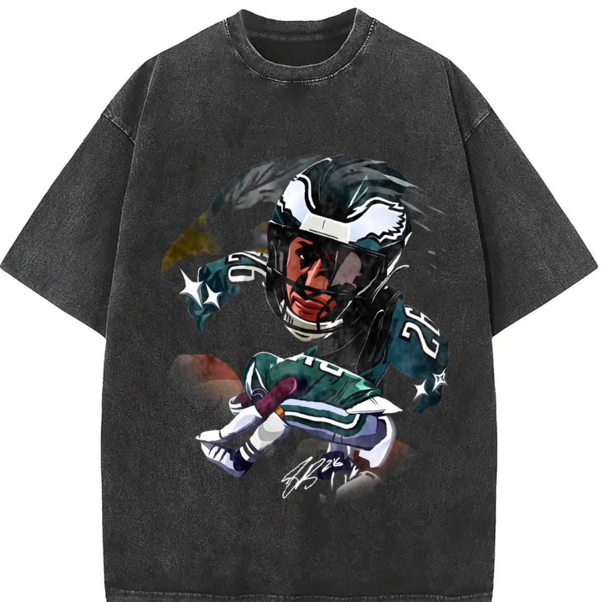 Saquon Night Night Jump Over T-Shirt Philadelphia Football Star Custom Graphic Tee