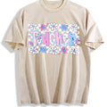 Coquette Teacher Vintage Washed T-Shirt - Beige