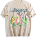 Land Before Time Pastel Dinosaur Friends Vintage Washed T-Shirt - Beige