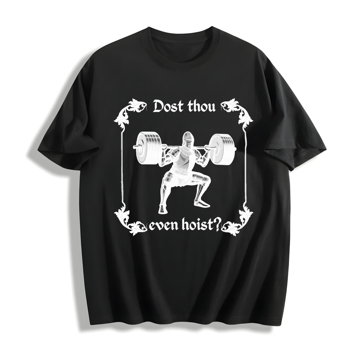 Funny Gym Cotton T-Shirt - Black
