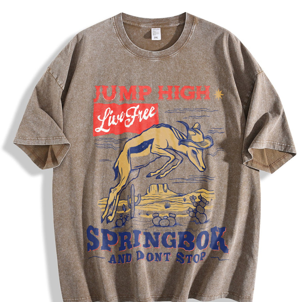 Springbok Western 90s Vintage Washed T-Shirt - product view