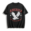 America Eagle Cotton T-Shirt - Black