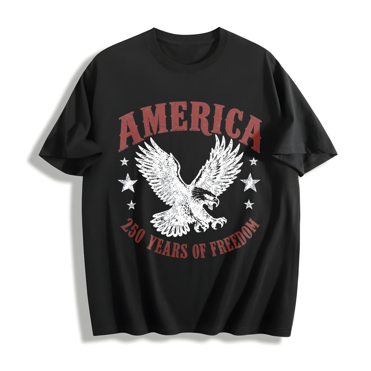 America Eagle Cotton T-Shirt - Black