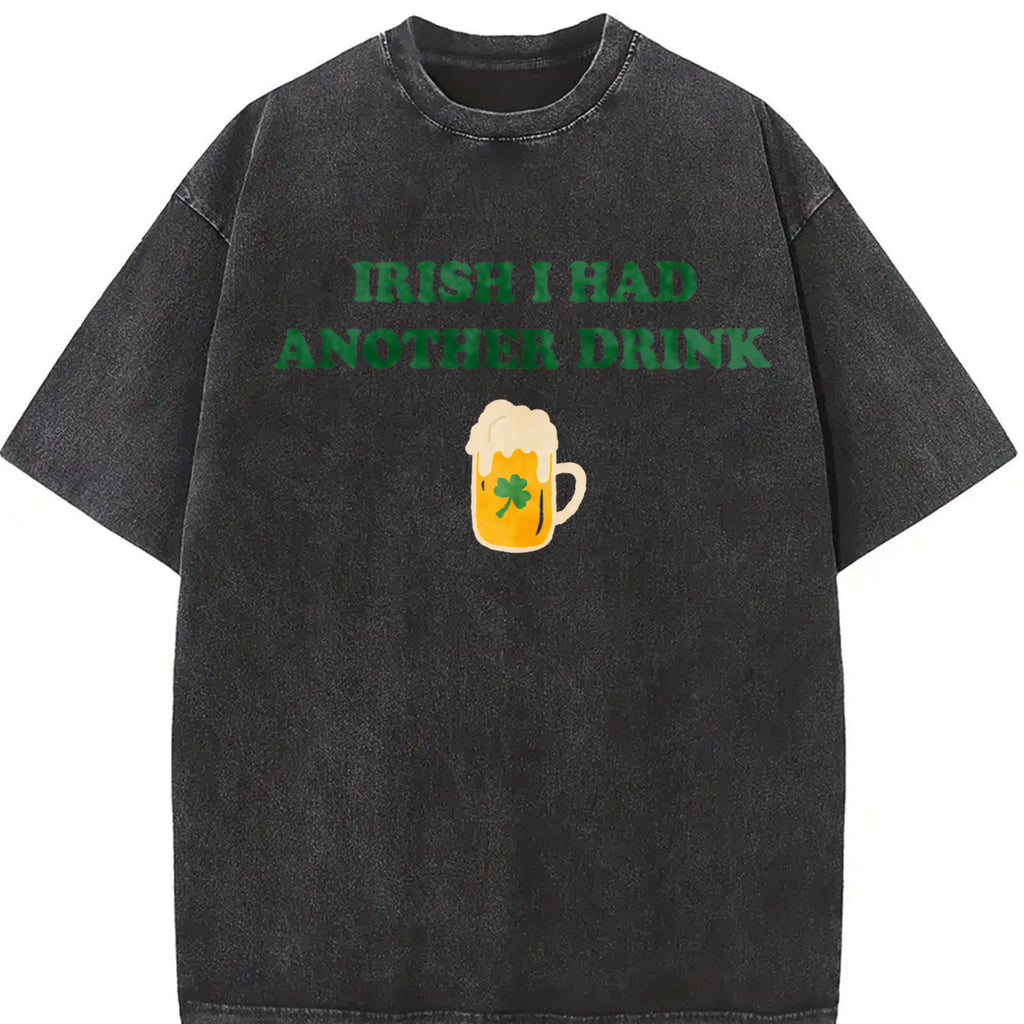Irish I Had Another Drink Baby Tee, Funny St Patrick's Day Y2K Top, Cute Drinking Irish Shirt, Gift For St Patrick's Day, Irish Tee