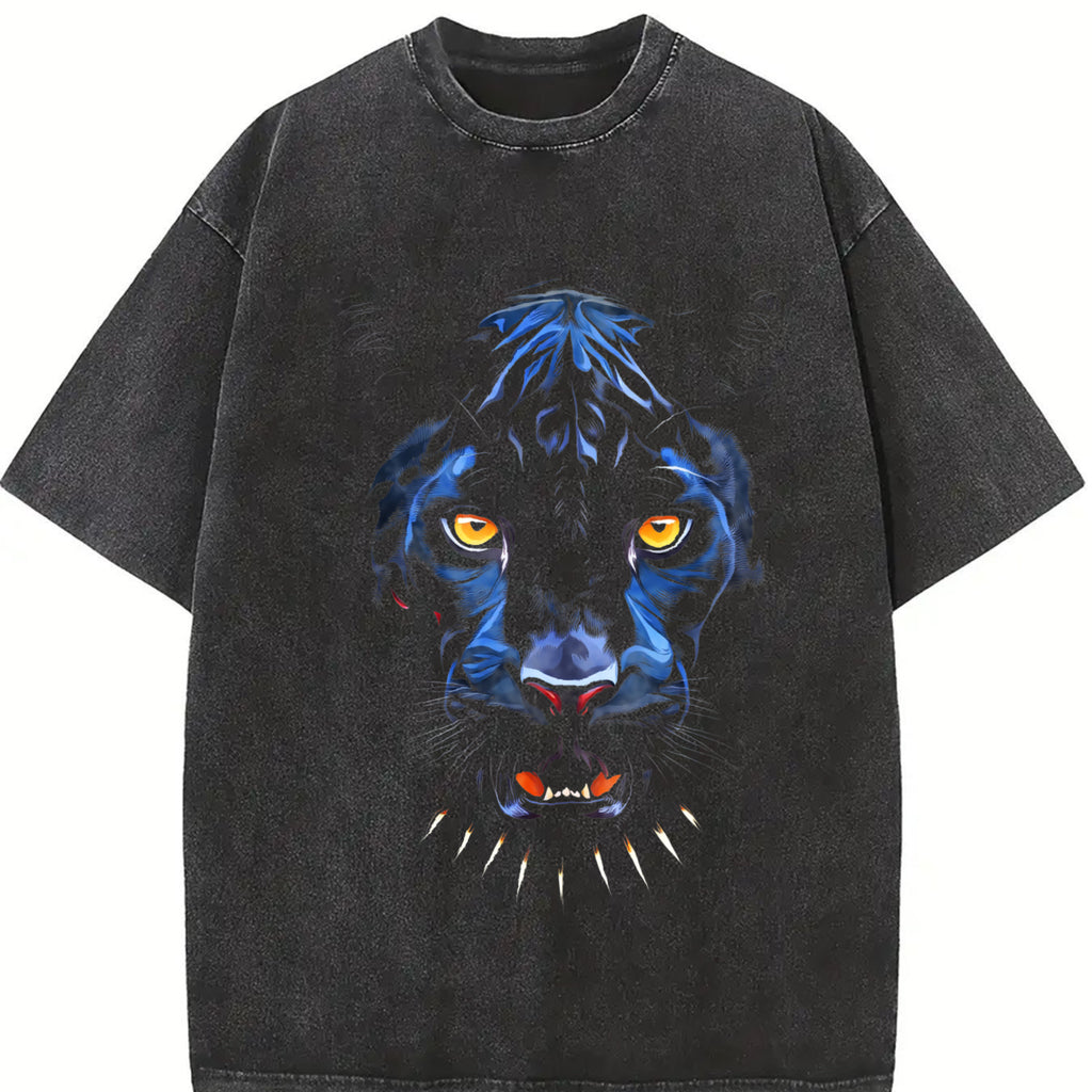 Black Panther Animal T-Shirt Chadwick Forever Tribute Tee Cotton Menswear