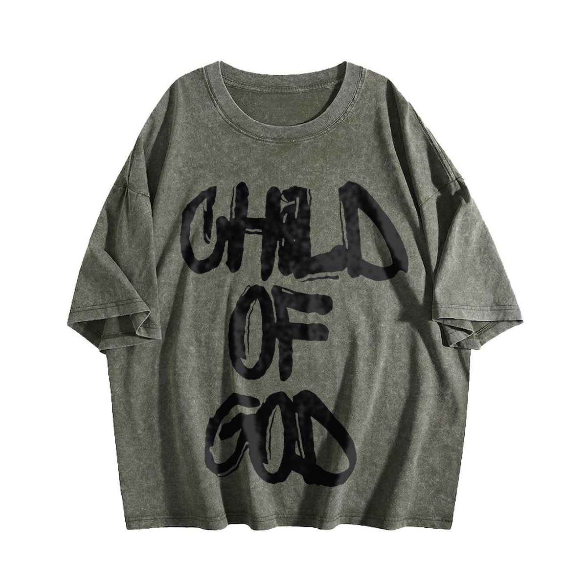 Child Of God Graffiti Vintage Washed T-Shirt - product view