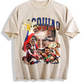 Manny Pacq Goat Boxing Vintage Washed T-Shirt - Beige