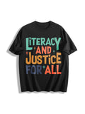 Reading Cotton T-Shirt - Black