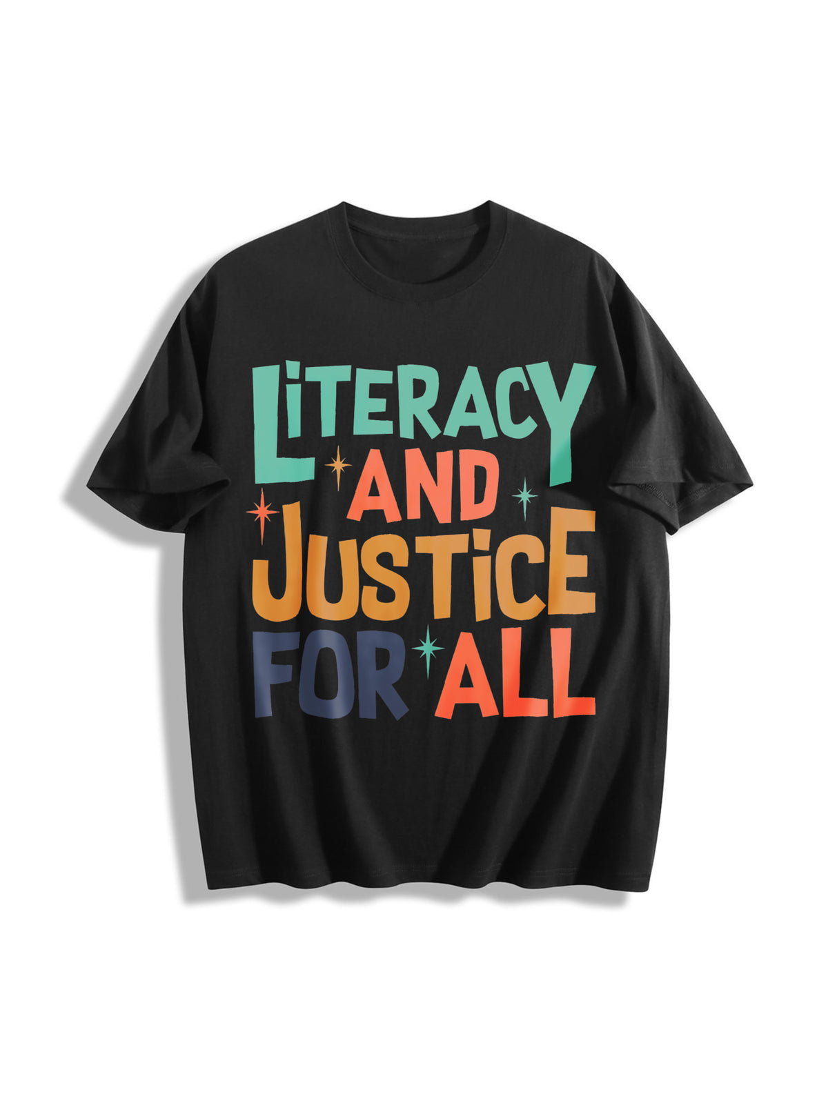 Reading Cotton T-Shirt - Black