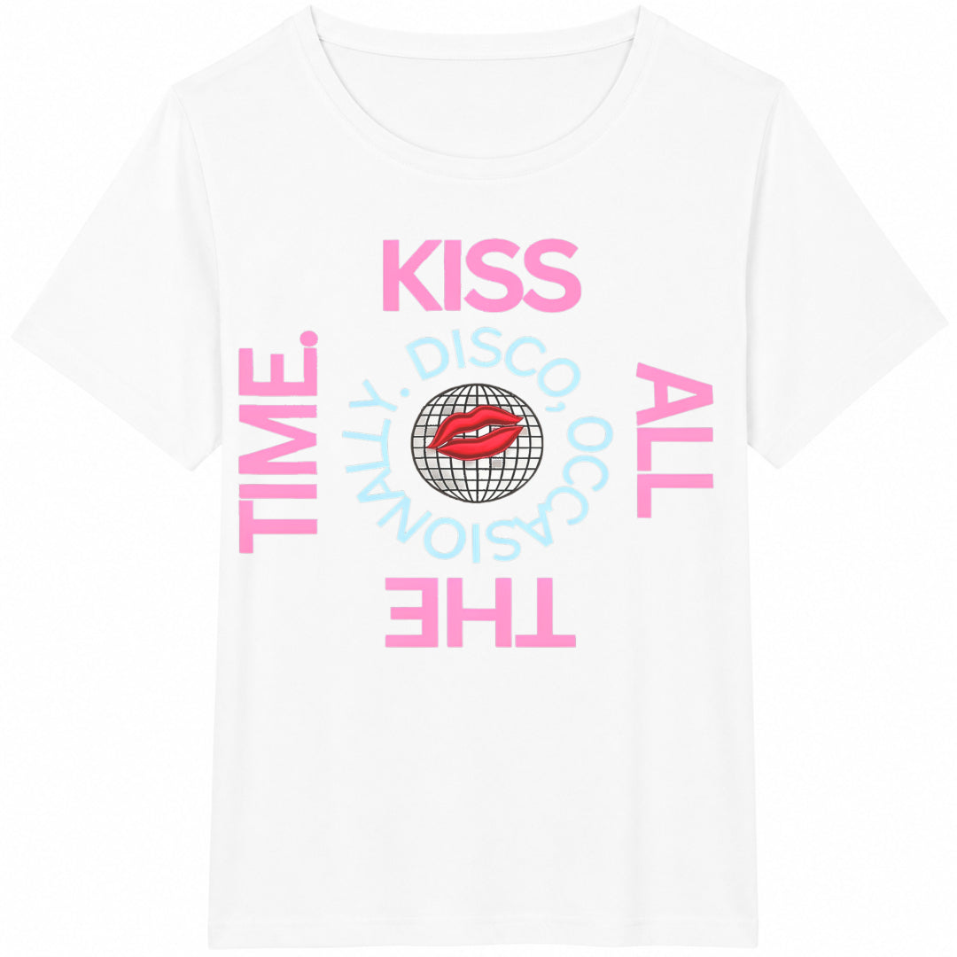 1-piece-- With 'kiss Anytime' Cotton T-Shirt - product view