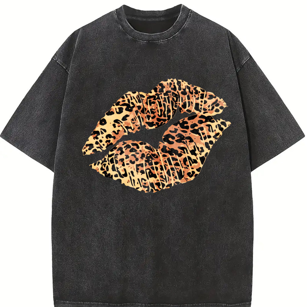 Stylish Leopard Print Crew Neck Sweatshirt - Fashion Sweatshirts for Women - Soft, Casual, Warm, and Cozy Winter and Fall Clothing for Ladies