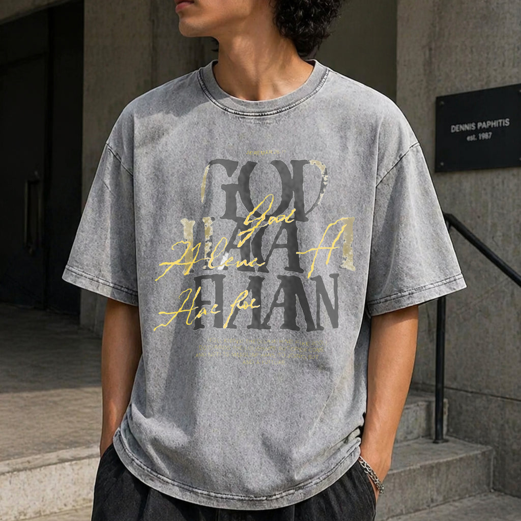 Christian - God Has A Plan Jeremiah 29:11 Vintage Washed T-Shirt - product view