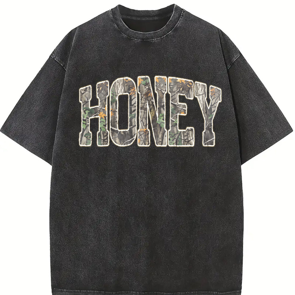Retro Camo Western Sweatshirt, Honey Retro Camo Country Distressed Cowboy Quote, Camouflage Shirt, Western Concert Sweatshirt, Southern Shirt