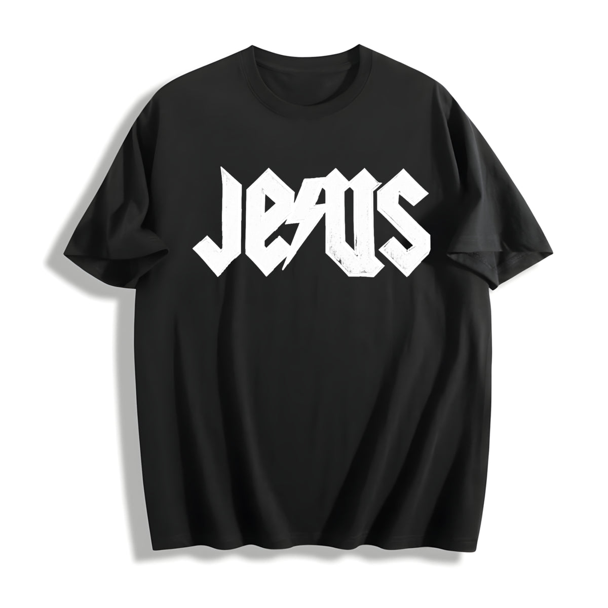 Jesus Cotton T-Shirt - Black