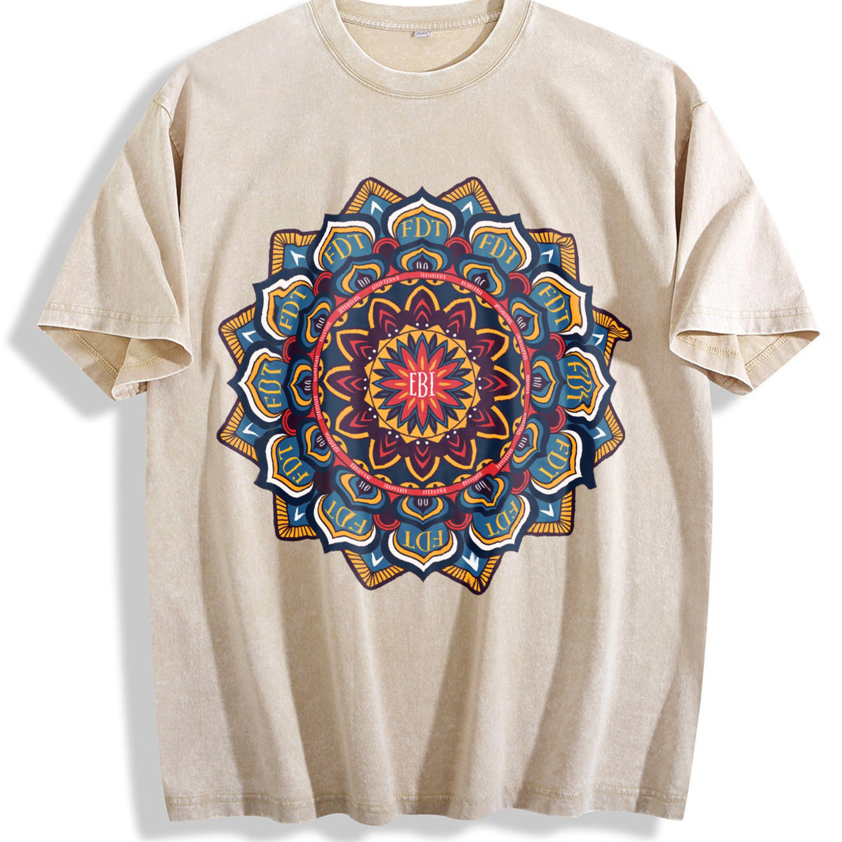 Fdt Vintage Washed T-Shirt - Beige