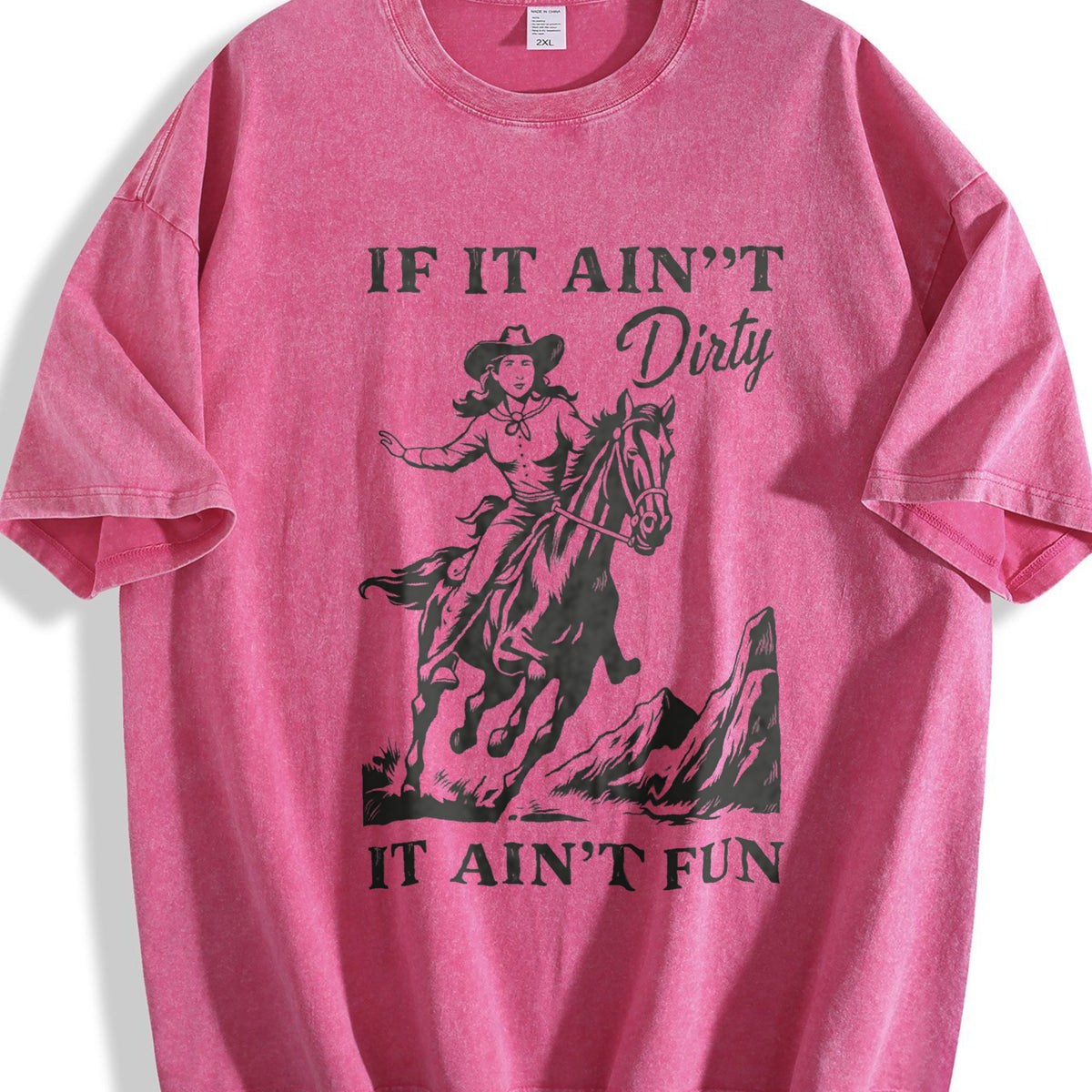 Western Cowgirl Vintage Washed T-Shirt - product view