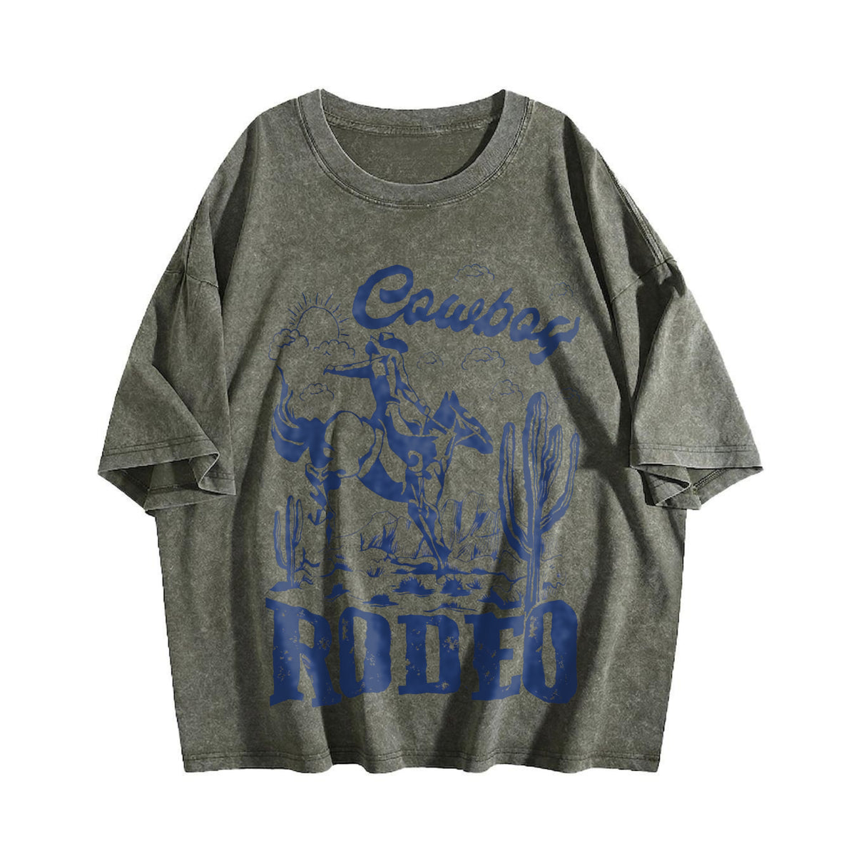 Rodeo 90s Cowboy Vintage Washed T-Shirt - product view