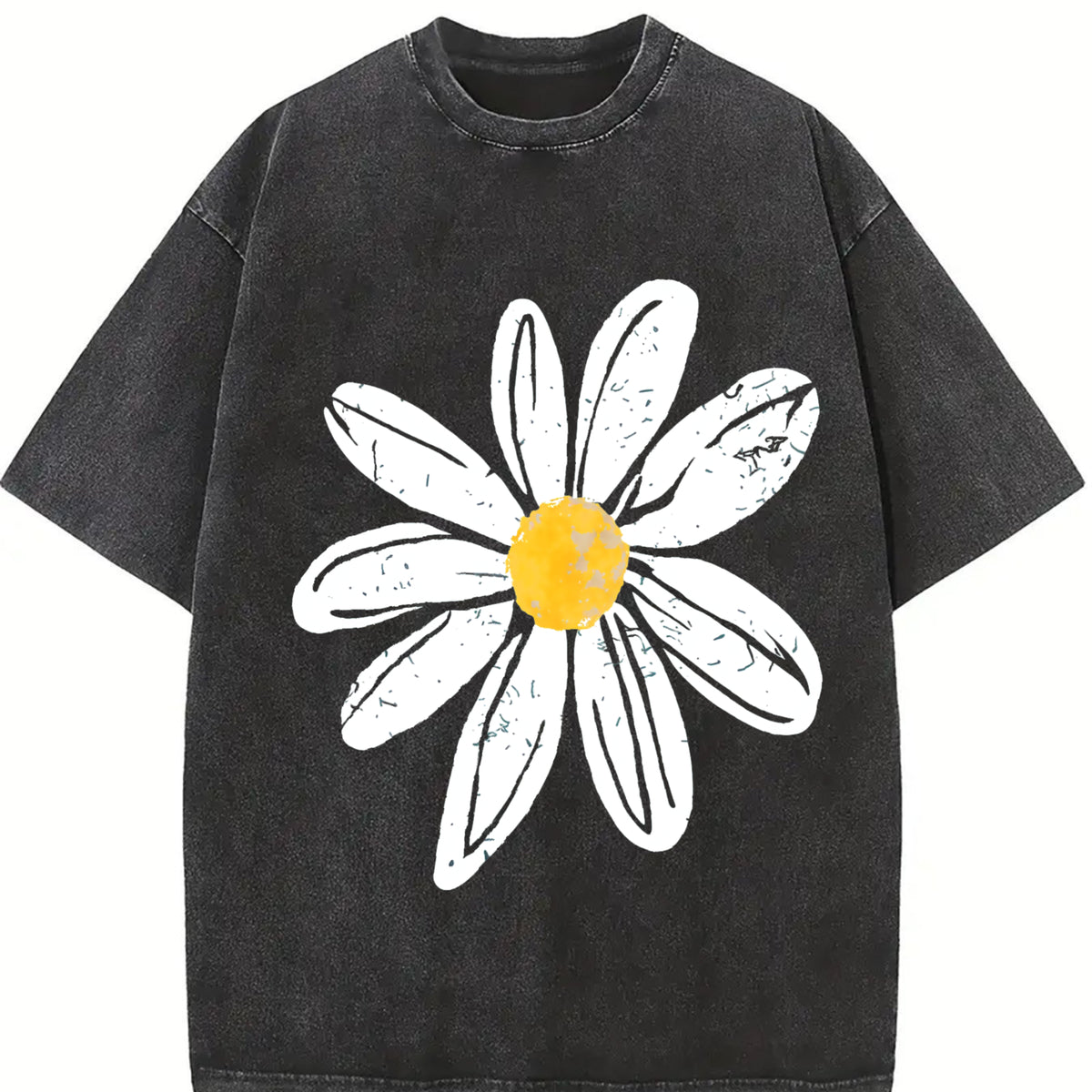 Comfort Colors Daisy T-Shirt, Retro Floral Tee, Aesthetic Summer Shirt, Cute Casual Graphic Tee for Women