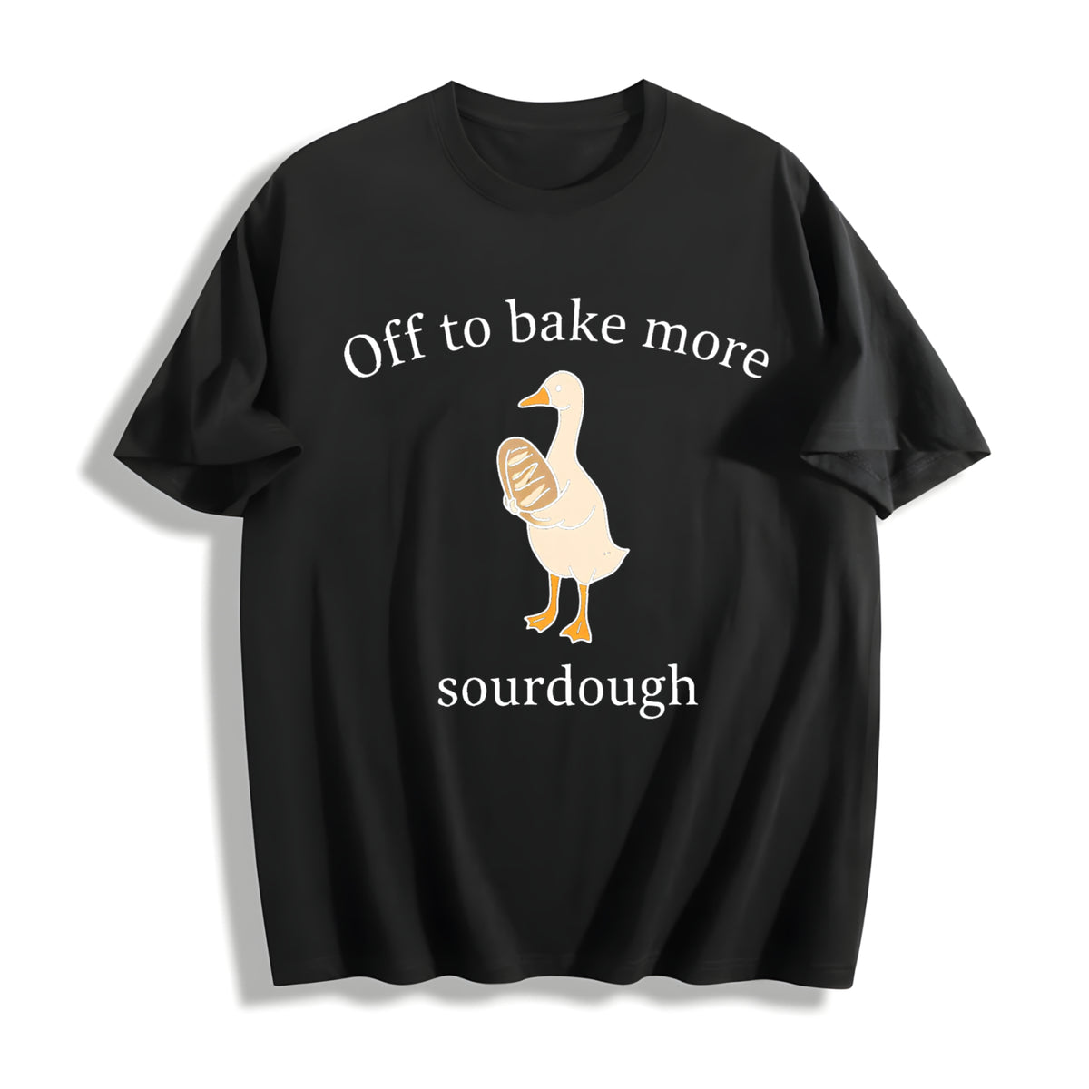 Sourdough Bread Cotton T-Shirt - Black