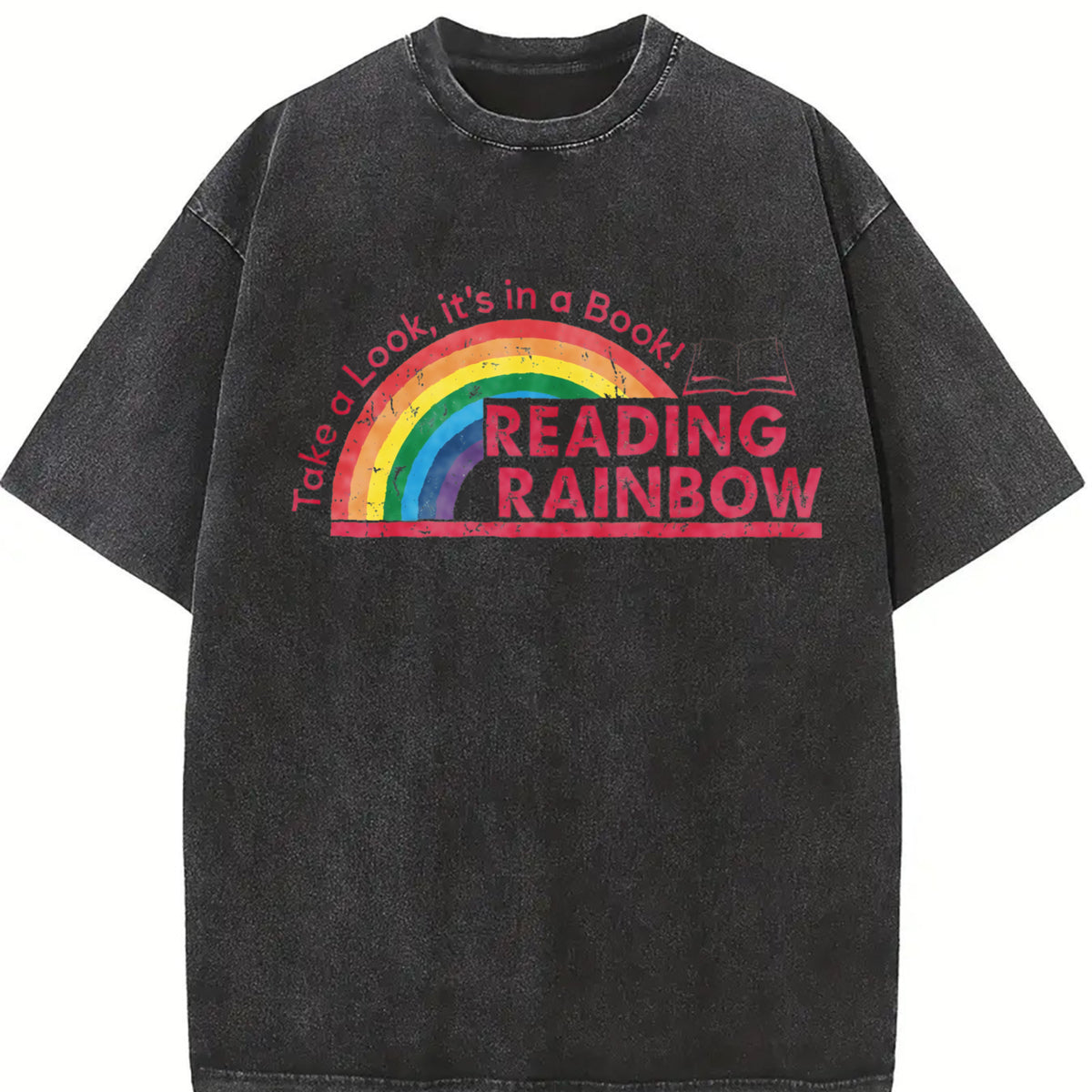 Comfort Colors Take a Look It's in a Book T-Shirt, Reading Rainbow Tshirt, Book Lover Tee, Funny Bookish T-Shirt, Librarian Tee, Book Club Tshirt
