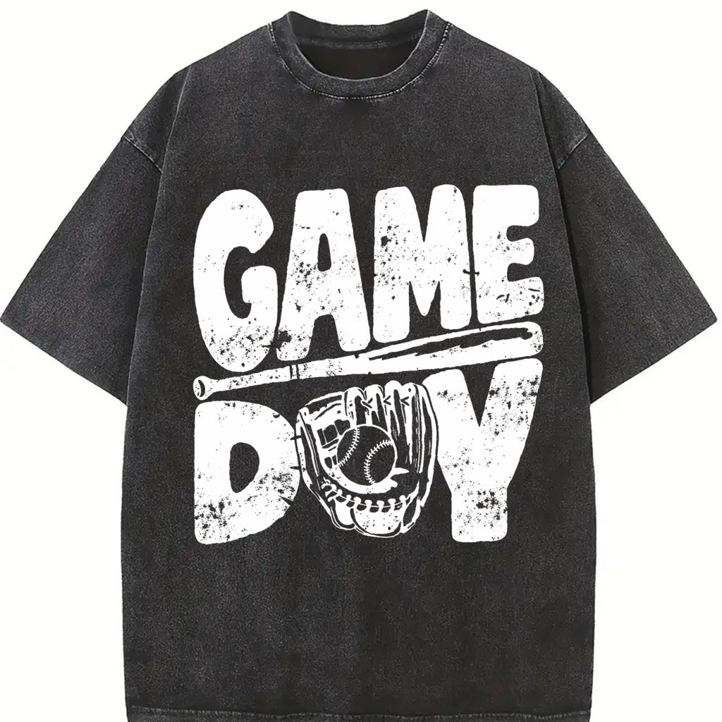 Baseball Gameday Tshirt, Game Day Tshirt, Baseball Game Shirt, Distressed Retro Gameday Tee, Baseball Mom Tee Womenswear Top