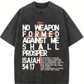 valentine shirts No Weapon Christian Washed T-Shirt, Jesus T-Shirt, Jesus Tee, Easter Tee, Christian Apparel Streetwear Gym Menswear Oversized Top Men or Women